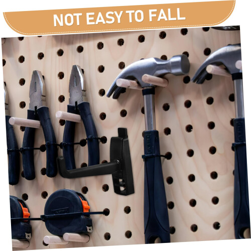 Pegboard Hooks 10 Pack Durable Plastic Utility for Garage Storage and Easy Tool Organization 2