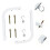 Universal Projector Screen Wall Mount Bracket Set, Heavy Duty LShaped Hangers, Easy Install 2