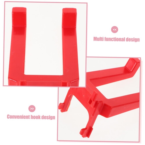 Pegboard Hooks and Spray Bottle Holder for Wall, Long Plastic Hooks for Garage Organization 2