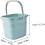 Plastic Cleaning Bucket with Handle for Mop and Water Storage, Durable MultiPurpose Home Use 3
