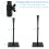 Tee de bateo ajustable, 63,5-91,5 cm, portátil, negro 2