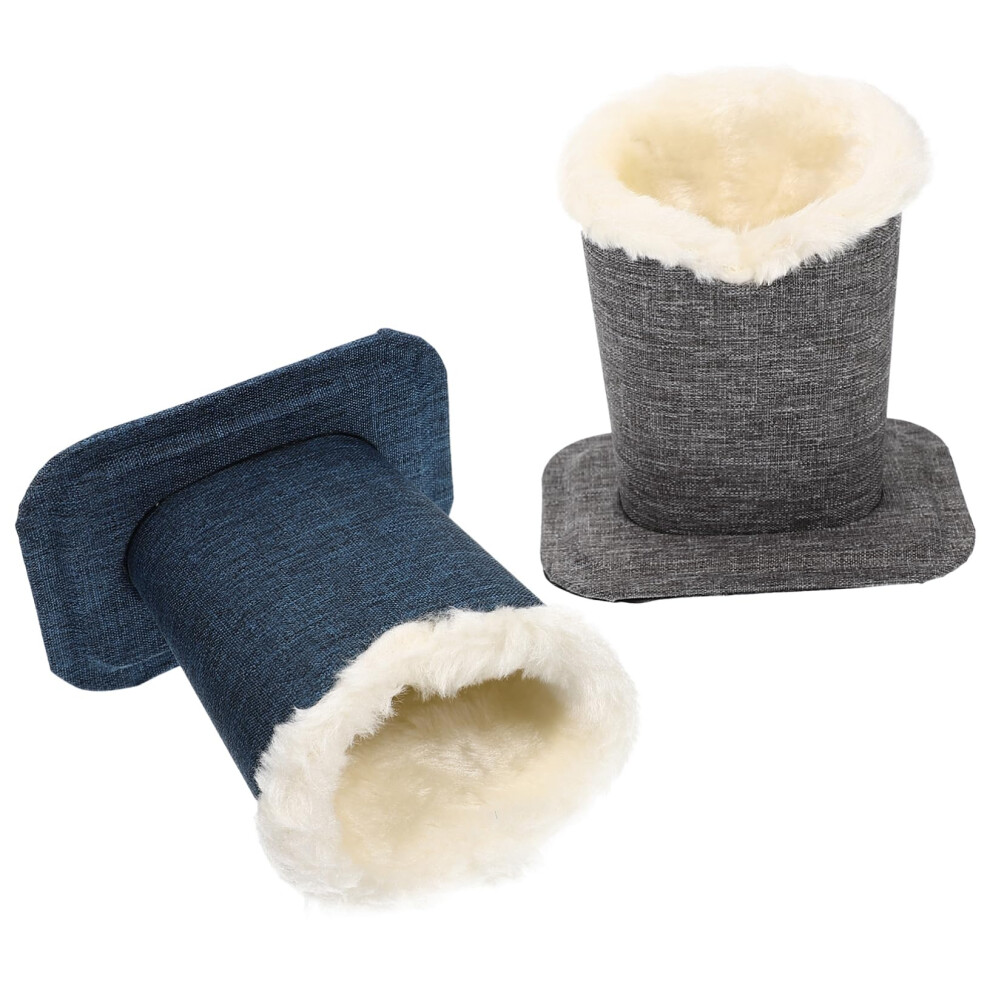 Plush Glasses Holder for Desk with Scratch Lining, Upright Eyeglass Stand for Home Office