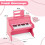 25-Key Kids Digital Piano, Adjustable Speed, Pink 2