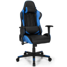 Gaming-Stuhl, Rennstil, verstellbare Rückenlehne, Blau