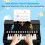 25-Key Kids Digital Piano, Adjustable Speed, Black 4