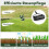 Lawn Aerator Roller with Handle & Spikes, 44 x 128 cm, Black 5