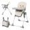 Foldable Baby High Chair with Recline & Adjustable Height 1