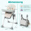 Foldable Baby High Chair with Recline & Adjustable Height 2