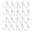 20pcs Pegboard Hooks JShaped Plastic for Garage Kitchen Bedroom Quick Access SpaceSaving Storage 1