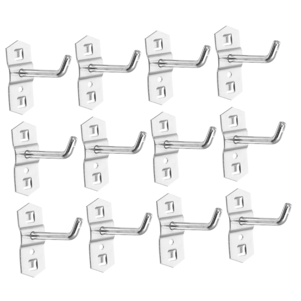 12Pcs Metal Pegboard Hooks For Tools, Garage Organization, Easy Install, Durable Space Saving Design 9113335942783