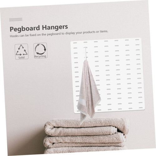 Pegboard Hooks Set, Durable Plastic JShape for Garage Tool Organization, 30pcs 2