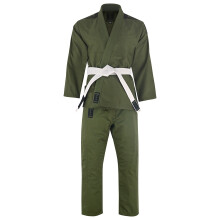 (A4) Playwell Adults Mens Pro Elite BJJ Jiu Jitsu Gi - Military Green