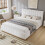 Upholstered bed, 4ft6 double bed 135×190cm, Sturdy bed slats 1