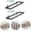 2Pcs Wall Mounted Wine Rack Rustic Iron Space Saving Bottle Holder for Home Bar Decor 5
