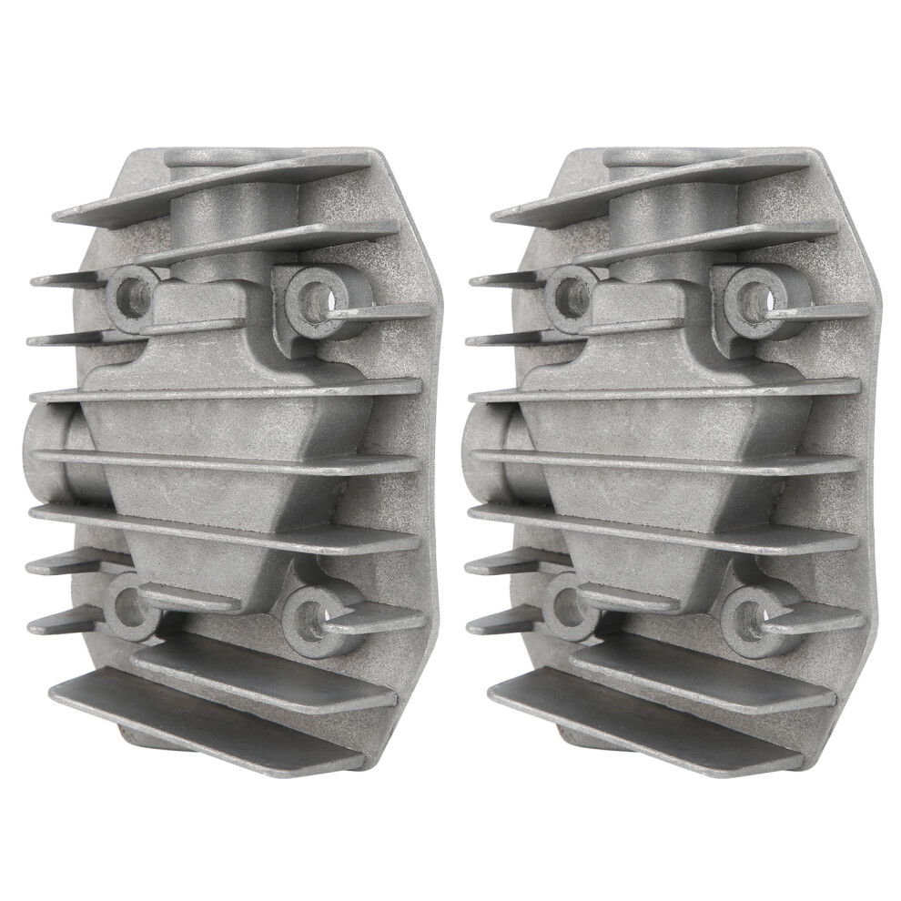 2Pcs Air Compressor Cylinder Head Aluminum Cooling Cover 48Mm X 72Mm Fittings 8271382566398