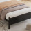 Metal bed, 3FT single bed 90x190cm, With a PU-upholstered headboard 4