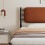 Metal bed, 3FT single bed 90x190cm, With a PU-upholstered headboard 6