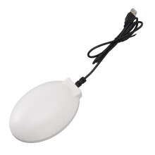Bird Bath Deicer with Thermostatic Heating Control, Safe Low Wattage Outdoor Heated Bird Bath (White)