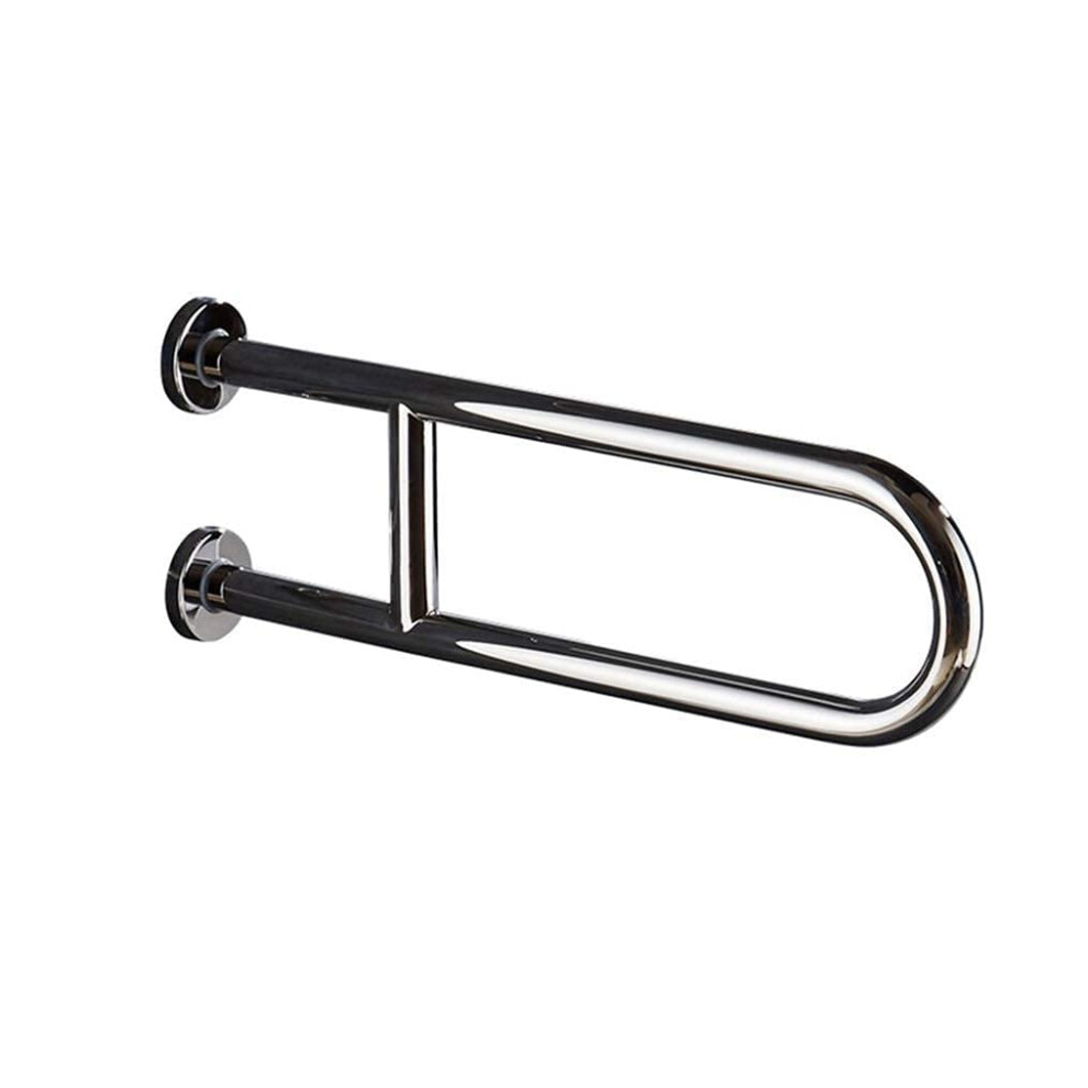 Grab Bar 60cm Brushed Stainless Steel Bathroom Safety Handrail with AntiSlip Grip and Chrome Finish