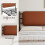 (Double) 4FT6 Metal Bed with PU-Upholstered Headboard, 135×190cm 3