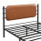 (Double) 4FT6 Metal Bed with PU-Upholstered Headboard, 135×190cm 10