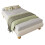 Upholstered bed, 3ft single bed 90×190cm, Sturdy bed slats 3