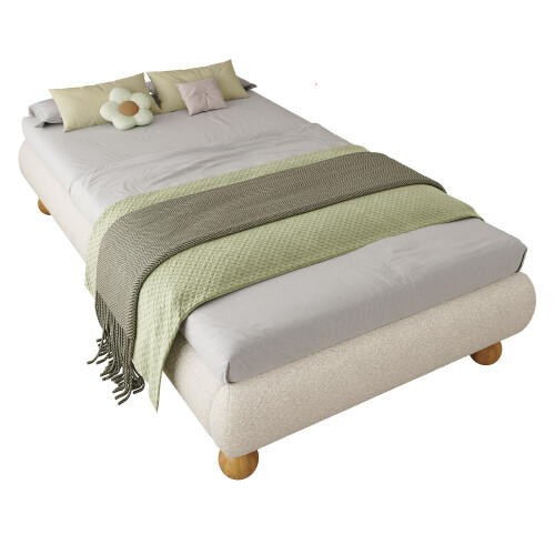 Upholstered bed, 3ft single bed 90×190cm, Sturdy bed slats 2