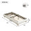 Upholstered bed, 3ft single bed 90×190cm, Sturdy bed slats 6