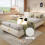 Upholstered bed, 3ft single bed 90×190cm, Sturdy bed slats 11
