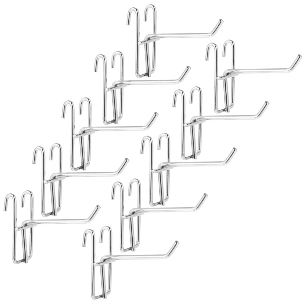 10Pcs Heavy Duty Pegboard And Slat Wall Hooks For Garage Tools, Retail And Workshop Storage 9164114504982