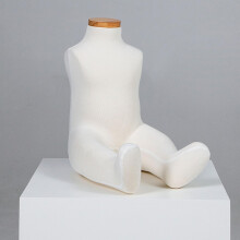 Child Mannequin Full Body Sitting Pose Kids Dress Form with Pin Friendly Surface and Adjustable Arms