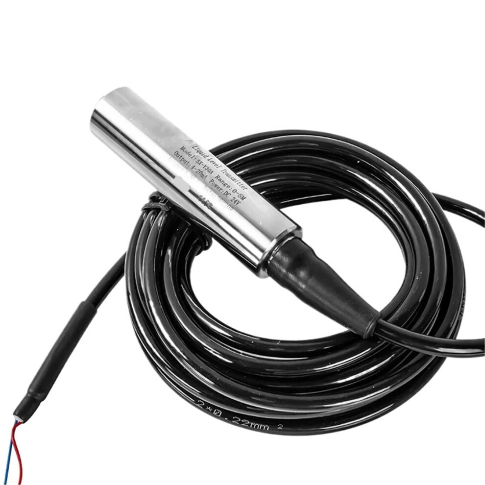 Submersible Hydrostatic Level Sensor Transmitter 010V 420Ma For Water Tank, 5M Cable 9053599305156