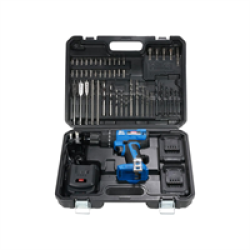 Hilka Hilka Tools 18V Li-ion Brushless Combi Drill With 2.0Ah Batteries