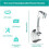Suction Cup Shower Head Holder Adjustable Wall Mount Punch MultiAngle Bracket for Bathroom (Black) 5