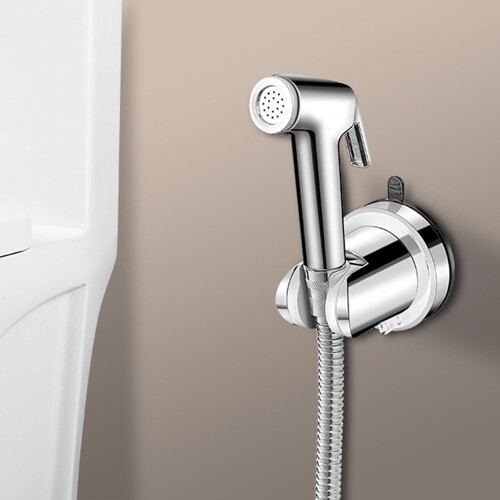 Adjustable Suction Cup Shower Head Holder No Drilling Bathroom Wall Mounted Bracket 1