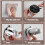 Adjustable Shower Head Holder with Suction Cup Mount for Bathroom Wall, White Bracket Ref: 5920 5