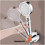 Adjustable Shower Head Holder with Suction Cup Mount for Bathroom Wall, White Bracket Ref: 5920 3
