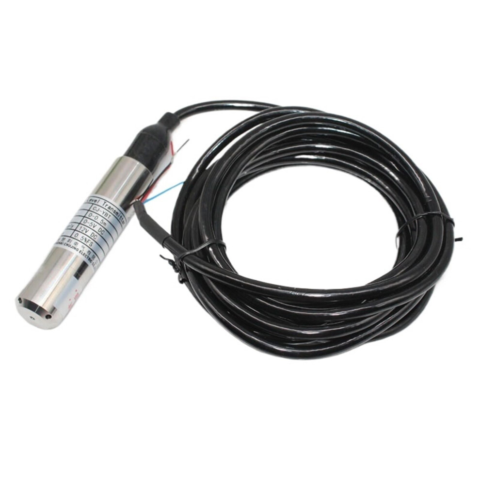 Water Level Sensor 050Cm With 5M Cable, Liquid Depth Transmitter, 05V Analog Output For Tank Monitoring 9113335952669