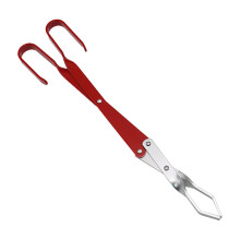 Fireplace Tongs 15.6in Aluminum Long Handle Firewood Tool with Secure Coal Grip for Camping BBQ