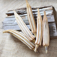 Dried Flowers Rustic Boho Style with 10 Natural Okra for DIY Wreath, Vase Filler and Home Décor