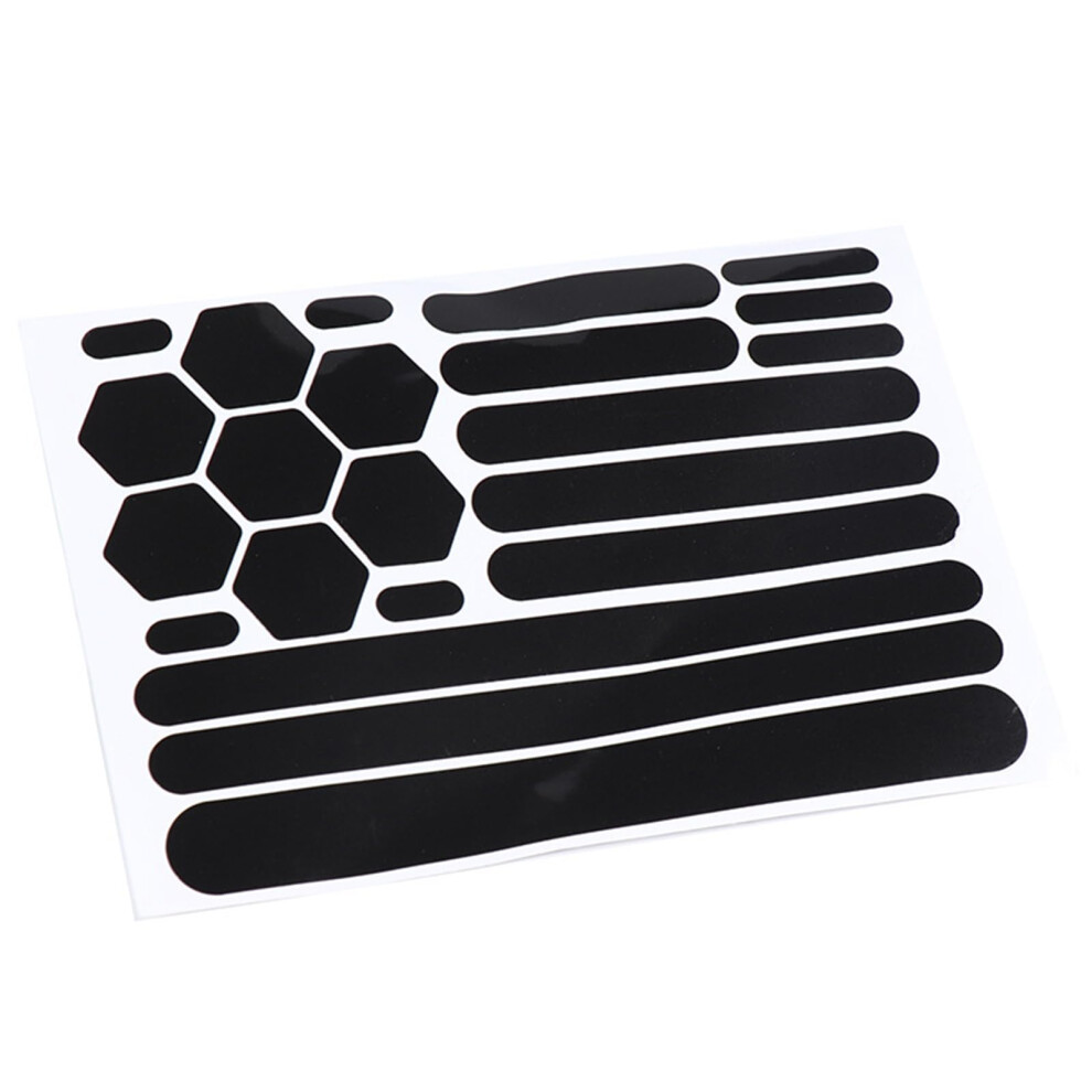 Waterproof Reflective Tape For Car Wheel Hub And Bicycle, Visibility Safety Stickers Black 9113335953017