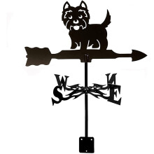 Stainless Steel Weather Vane Retro Style Outdoor Wind Direction Indicator for Garden or Farm Yard