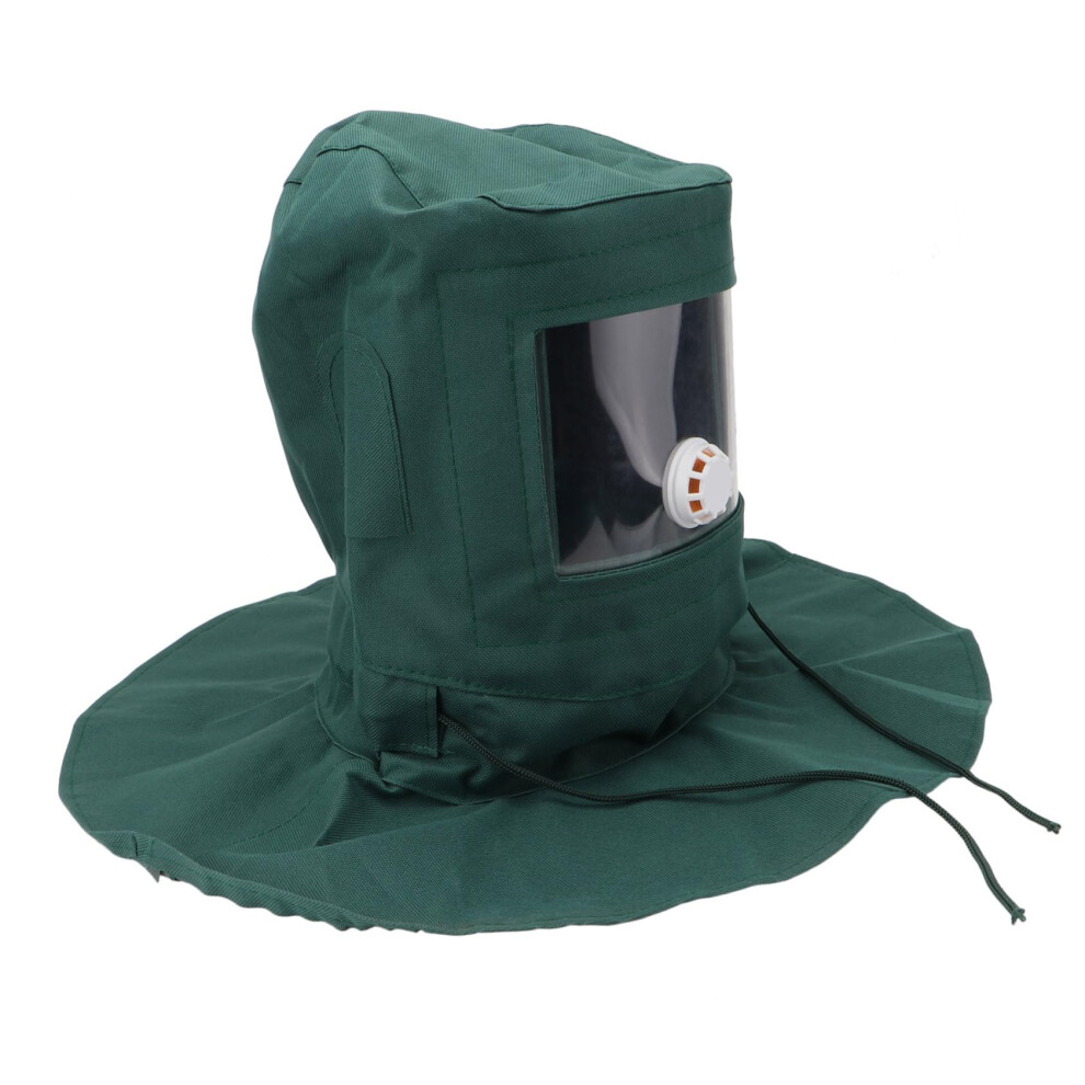 Sandblasting Hood With Clear Acrylic Lens, Durable Canvas Dustproof Mask For Grinding And Polishing 9164114511362