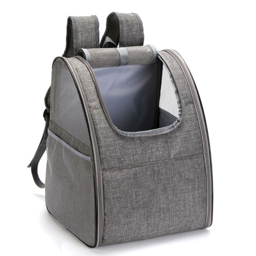Foldable Breathable Cat & Small Dog Backpack Carrier with Pockets, Adjustable Fit 2