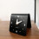 Small Table Clock Silent NonTicking Scandinavian Decor Compact Analog for Bedroom Office White 5