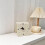 Small Table Clock Silent NonTicking Scandinavian Decor Compact Analog for Bedroom Office White 4