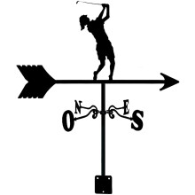 Weather Vane Wind Direction Indicator with Metal Bracket for Roof, Garden, Shed, Fence, Pergola