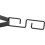 Rain Chain Gutter Adapter Clip, Iron VShaped Hook for Outdoor Water Flow Management, Black 5