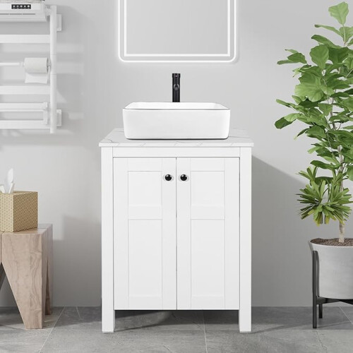 ELECWISH Ceramic Bathroom Vanity Wash Basin Sink 490x385mm 2