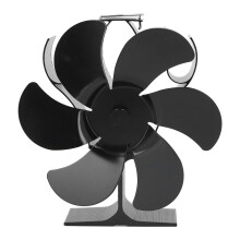 6 Blade Heat Powered Wood Stove Fan for Efficient Quiet SelfStarting Fireplace Heating